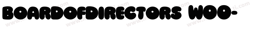 boardofdirectors W00字体转换